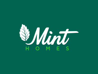 Mint homes logo design by oke2angconcept