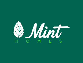 Mint homes logo design by oke2angconcept