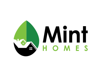 Mint homes logo design by lintinganarto