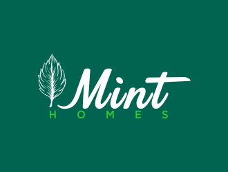 Mint homes logo design by oke2angconcept