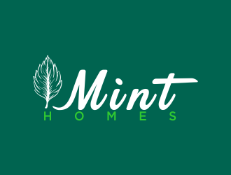 Mint homes logo design by oke2angconcept