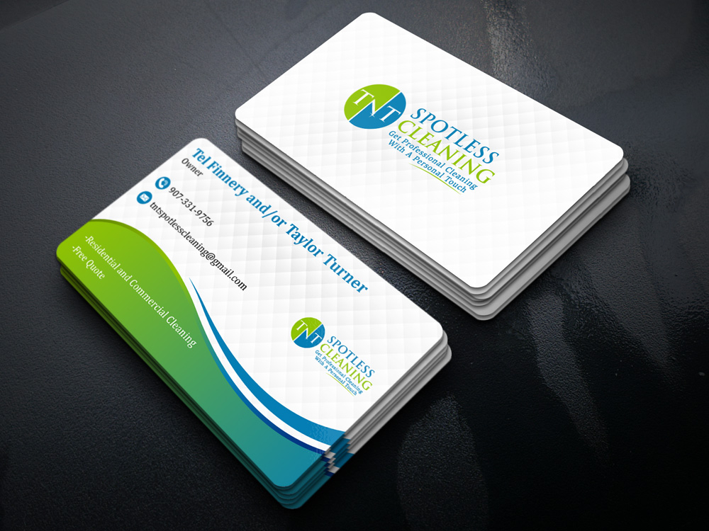 T N T Spotless Cleaning logo design by Gelotine