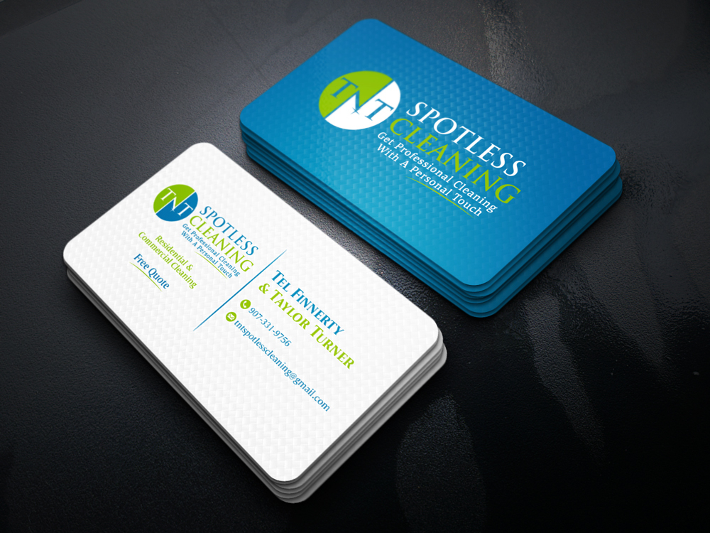 T N T Spotless Cleaning logo design by KHAI