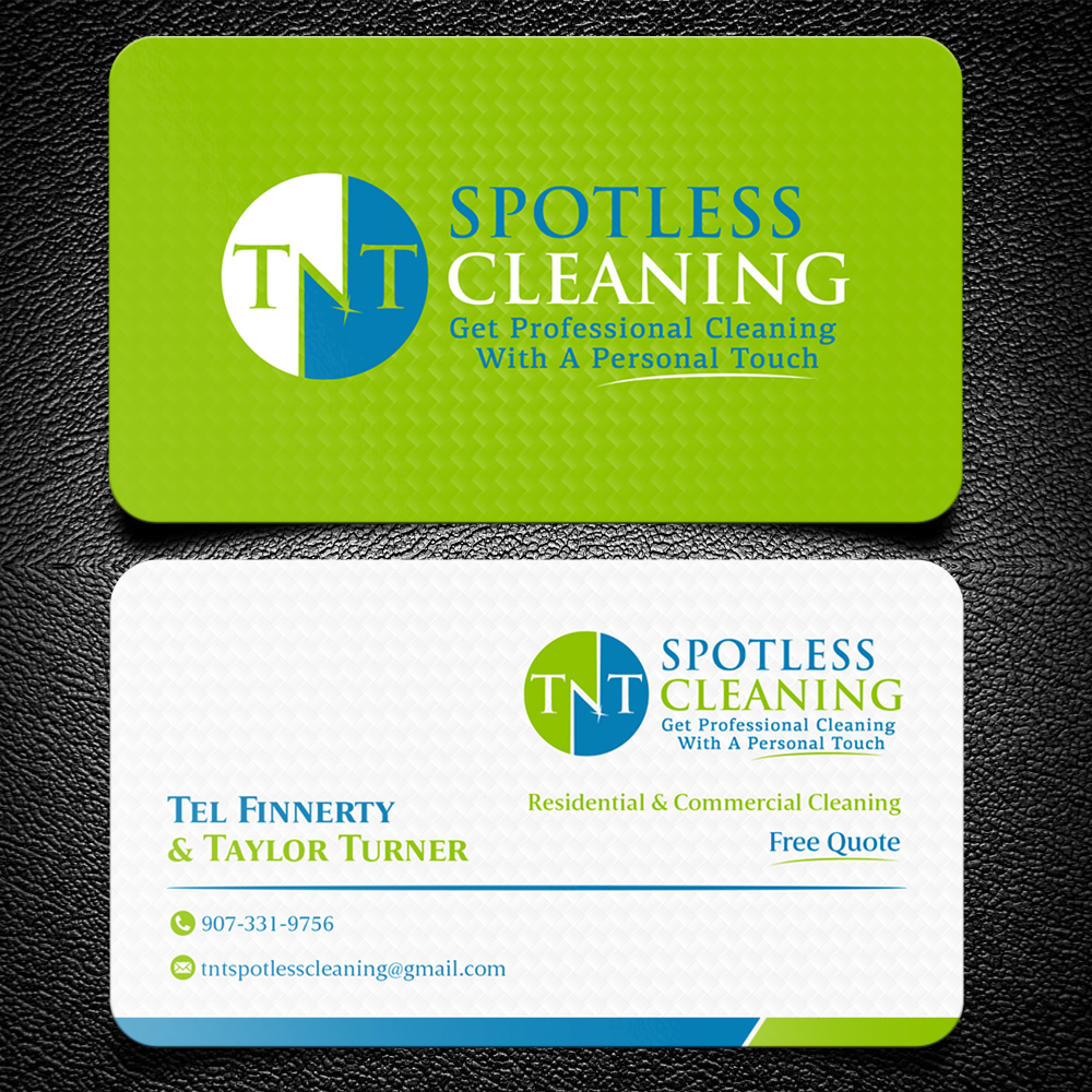 T N T Spotless Cleaning logo design by KHAI