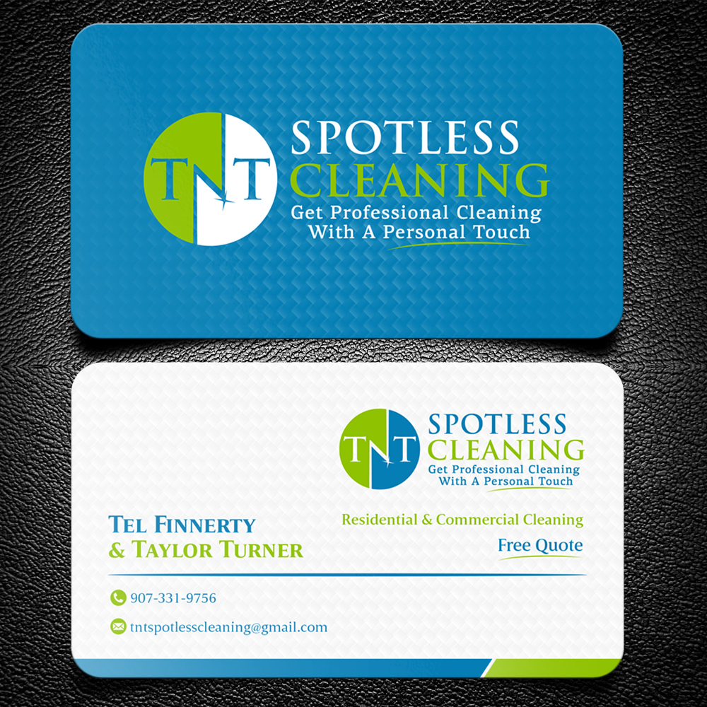 T N T Spotless Cleaning logo design by KHAI