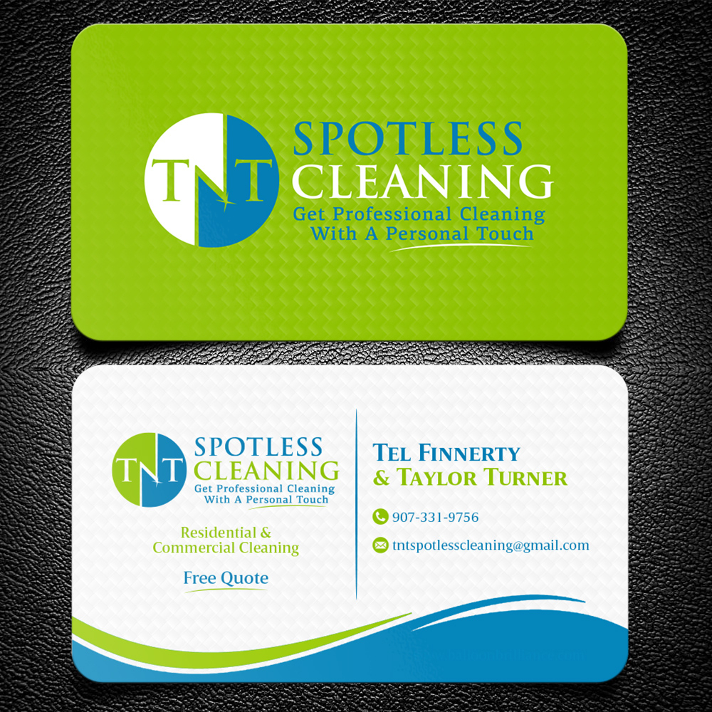 T N T Spotless Cleaning logo design by KHAI