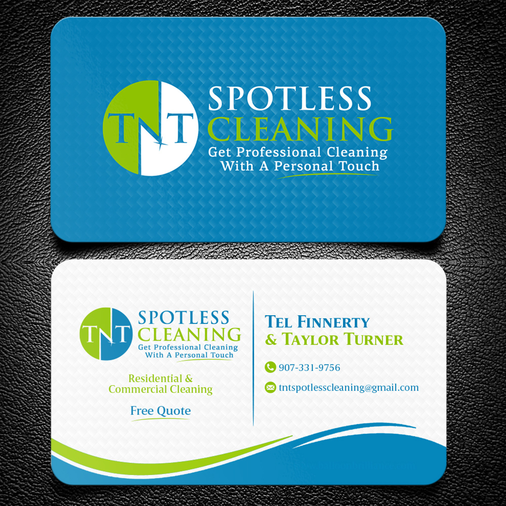 T N T Spotless Cleaning logo design by KHAI