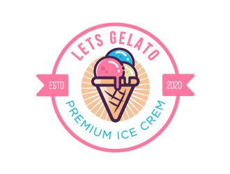 Lets Gelato logo design by Putraja