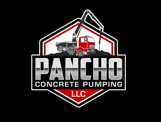 Pancho Concrete Pumping LLC. logo design by kunejo