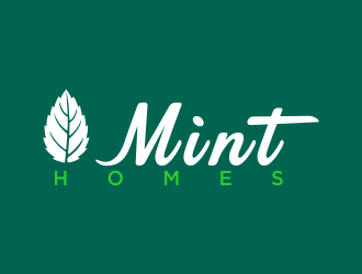 Mint homes logo design by oke2angconcept