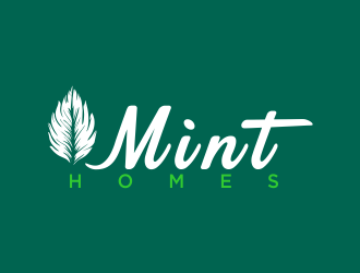 Mint homes logo design by oke2angconcept