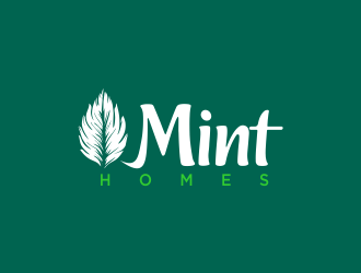 Mint homes logo design by oke2angconcept