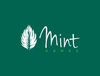 Mint homes logo design by oke2angconcept