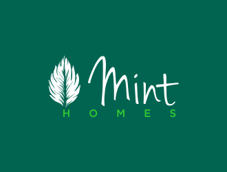 Mint homes logo design by oke2angconcept