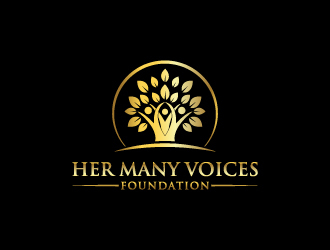 Her Many Voices Foundation logo design by Creativeminds