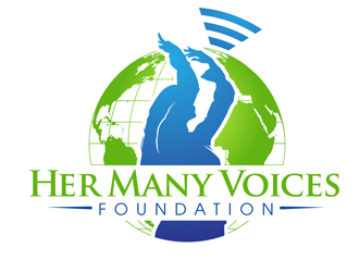 Her Many Voices Foundation logo design by DreamLogoDesign