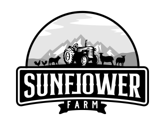 Sunflower Farm  logo design by naldart