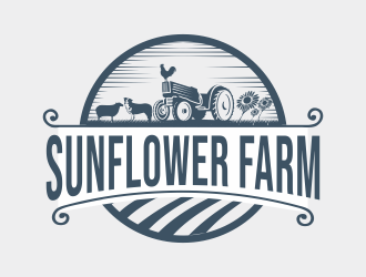 Sunflower Farm  logo design by hidro