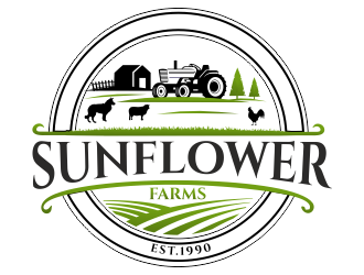 Sunflower Farm  logo design by aldesign