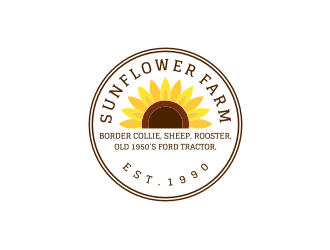 Sunflower Farm  logo design by Sheilla