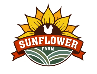 Sunflower Farm  logo design by MonkDesign