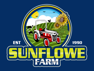 Sunflower Farm  logo design by Suvendu