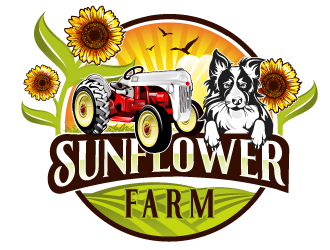 Sunflower Farm  logo design by Suvendu