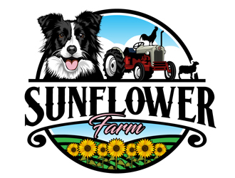 Sunflower Farm  logo design by DreamLogoDesign