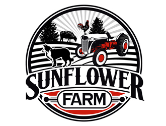 Sunflower Farm  logo design by DreamLogoDesign