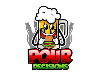 Pour Decisions logo design by MonkDesign