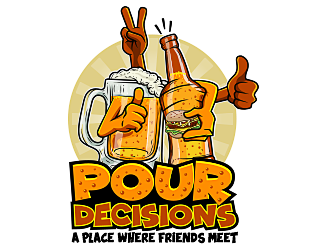 Pour Decisions logo design by scriotx