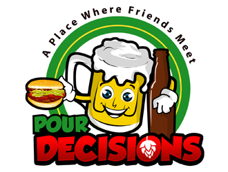 Pour Decisions logo design by DreamLogoDesign