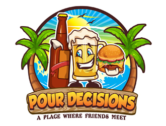 Pour Decisions logo design by DreamLogoDesign