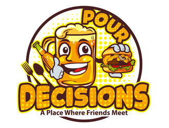 Pour Decisions logo design by DreamLogoDesign