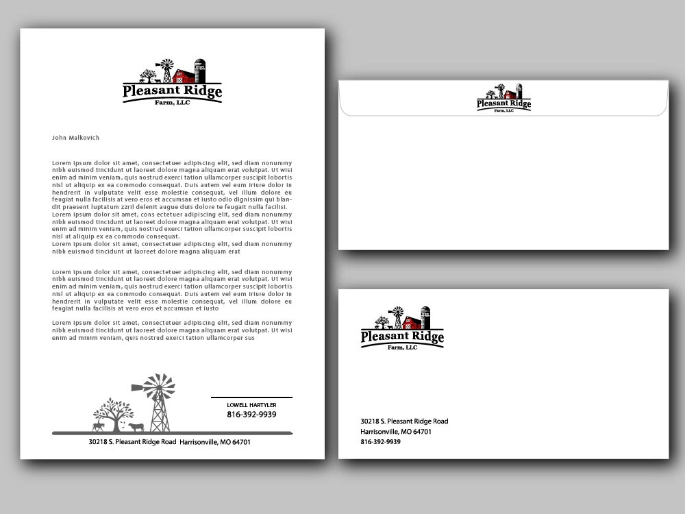 Pleasant Ridge Farm, LLC logo design by bulatITA