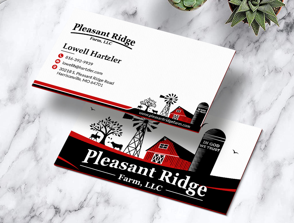 Pleasant Ridge Farm, LLC logo design by Niqnish