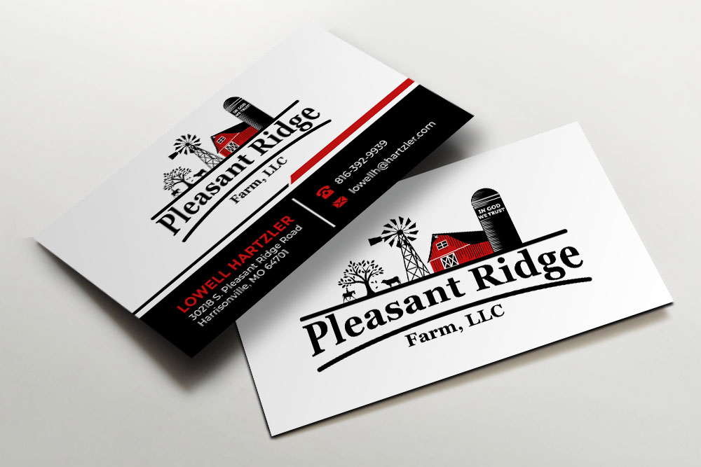 Pleasant Ridge Farm, LLC logo design by zizze23