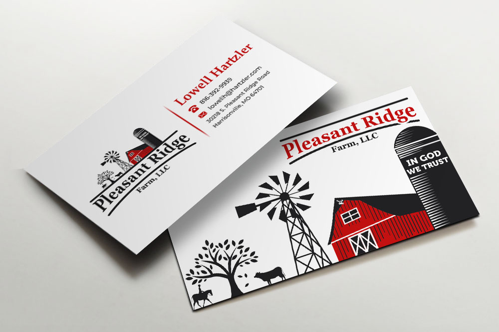 Pleasant Ridge Farm, LLC logo design by zizze23