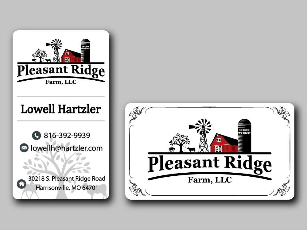 Pleasant Ridge Farm, LLC logo design by bulatITA