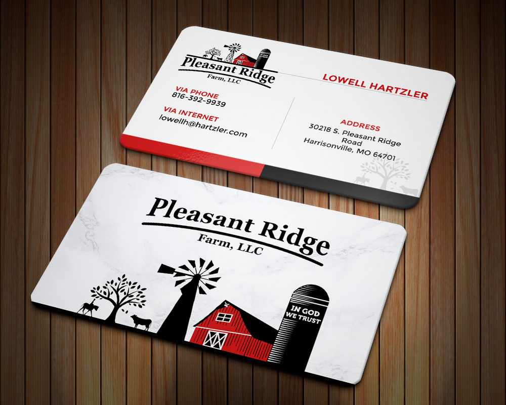 Pleasant Ridge Farm, LLC logo design by MastersDesigns