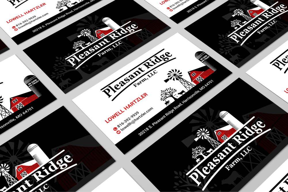 Pleasant Ridge Farm, LLC logo design by Boomstudioz