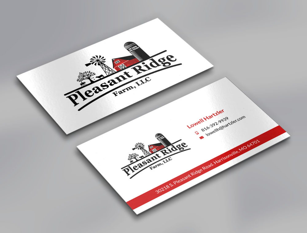 Pleasant Ridge Farm, LLC logo design by fritsB