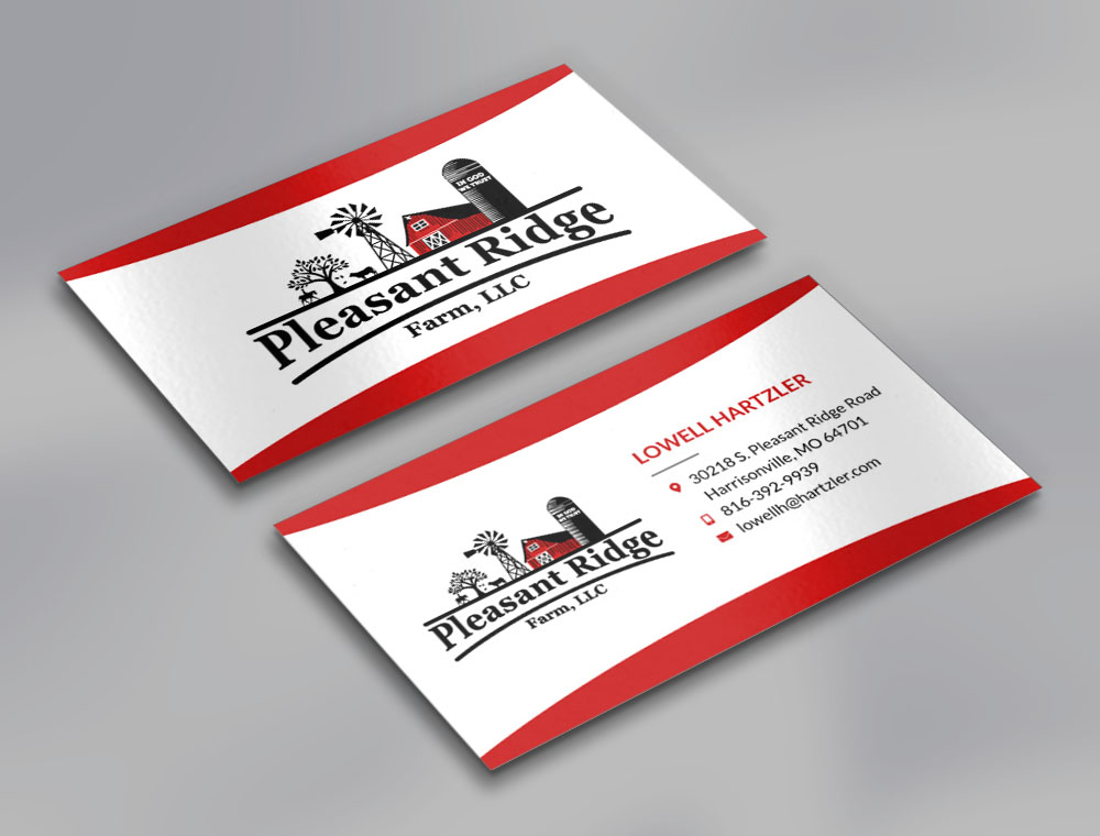 Pleasant Ridge Farm, LLC logo design by fritsB