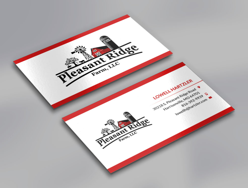 Pleasant Ridge Farm, LLC logo design by fritsB