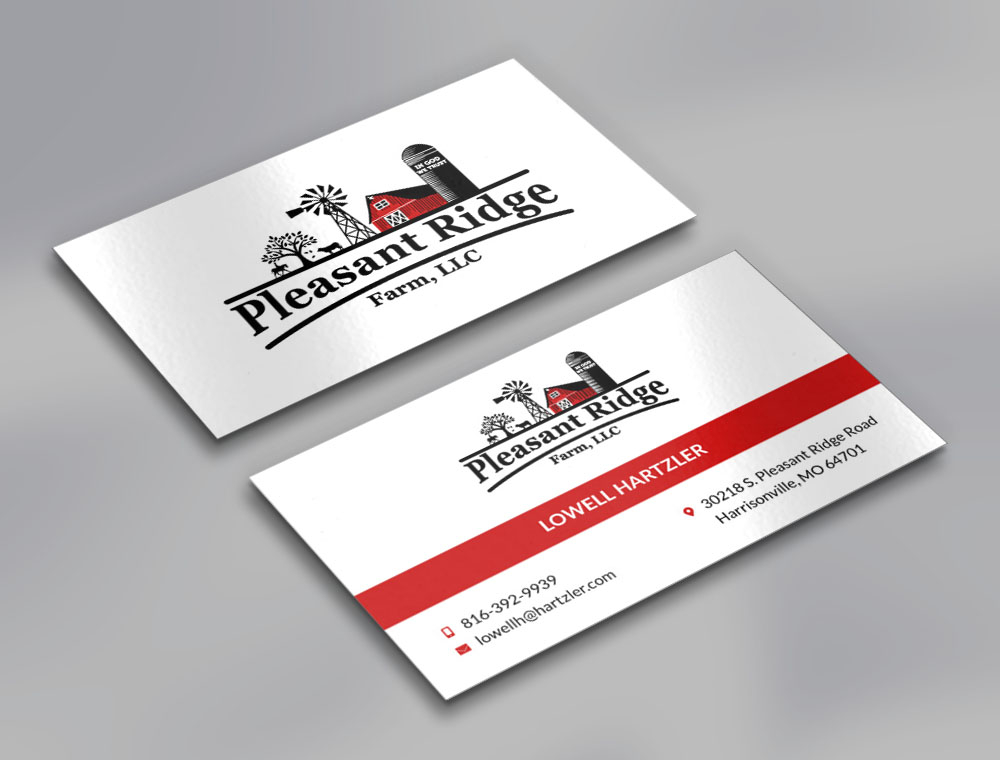 Pleasant Ridge Farm, LLC logo design by fritsB