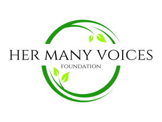 Her Many Voices Foundation logo design by jetzu