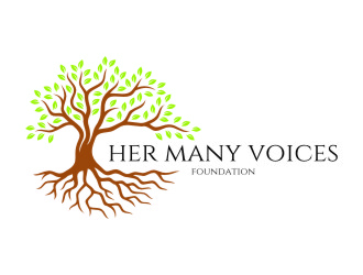 Her Many Voices Foundation logo design by jetzu