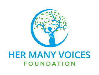 Her Many Voices Foundation logo design by MonkDesign