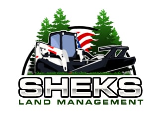 Sheks Land Management logo design by ElonStark