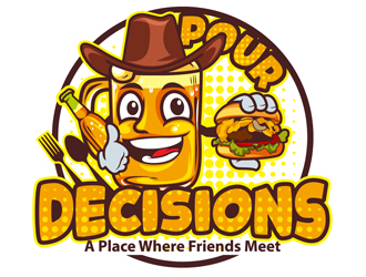 Pour Decisions logo design by DreamLogoDesign